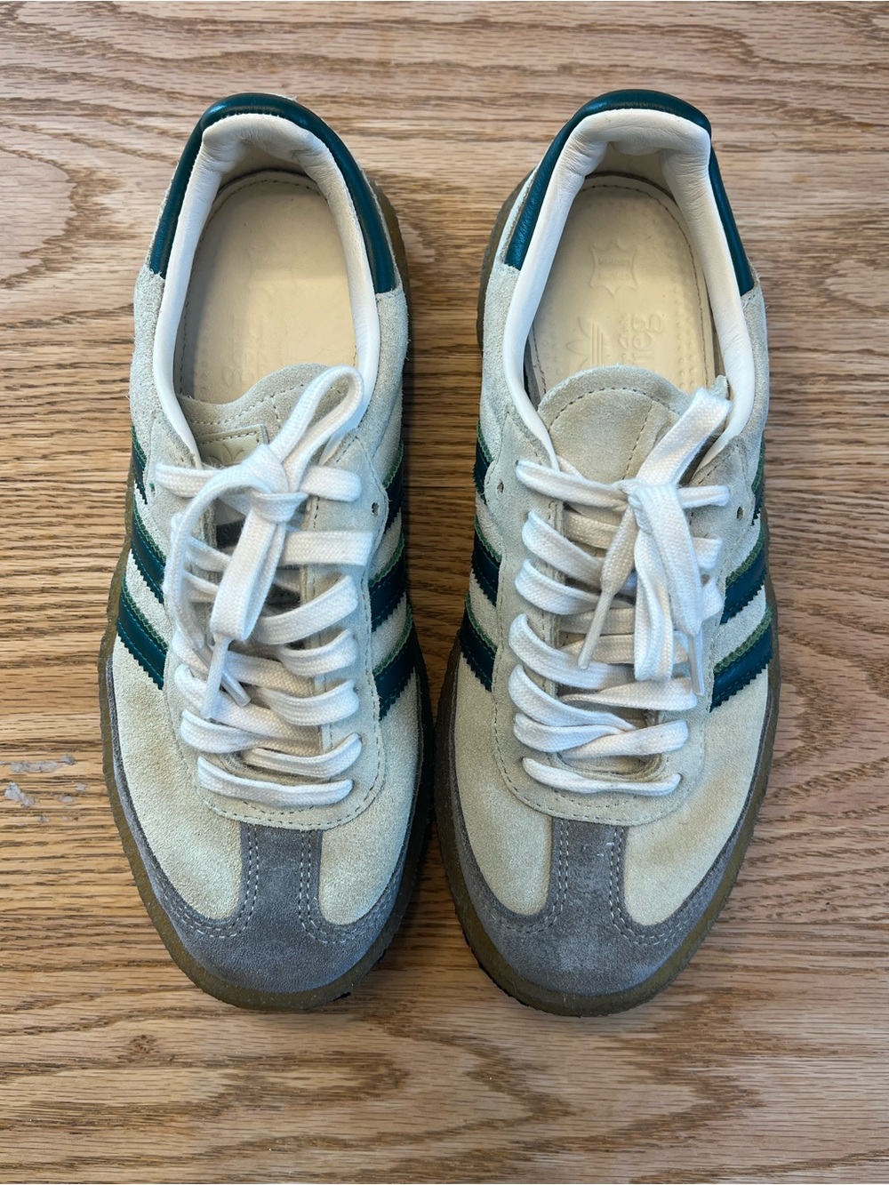 Ronnie Fieg x Clarks x adidas 8th Street Kith Samba "Chalk White Green"